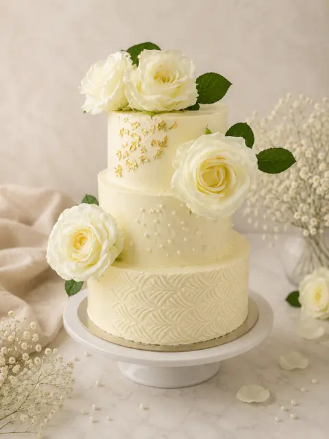 Création pâtissière personnalisée pour une célébration de mariage